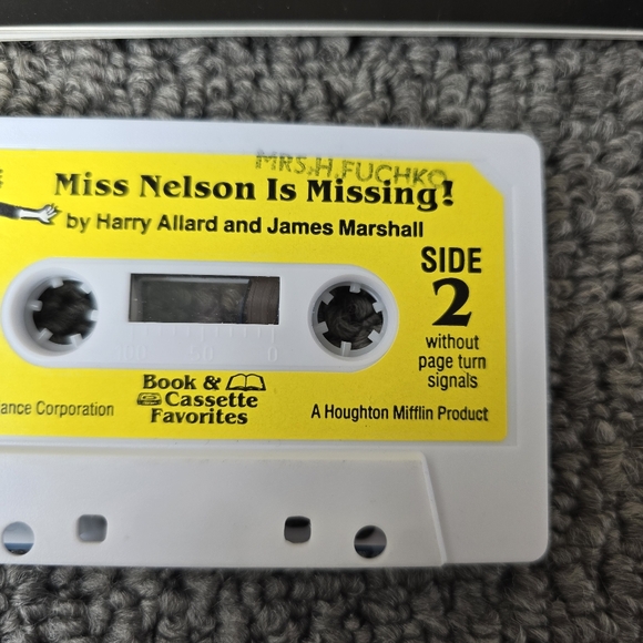 Vintage 1982 1987 Miss Nelson Is Missing Books Cassette Read A Long Books Retro - Picture 9 of 10